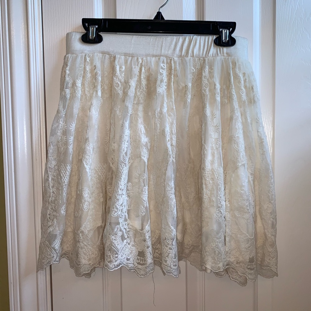 Flowy lace skirt from Urban Outfitters